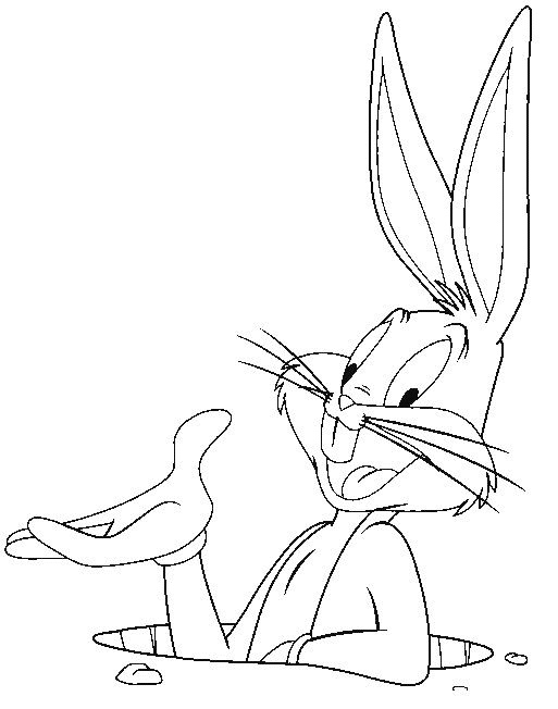 Colorir O Pernalonga Bugs Bunny Desenho Para Colorir