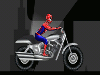 Spiderman Moto dans la Ville