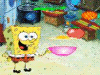 Spongebob Donne des Sandwichs