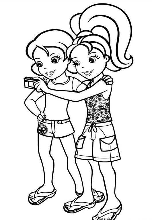 imagenes de polly pocket para colorear